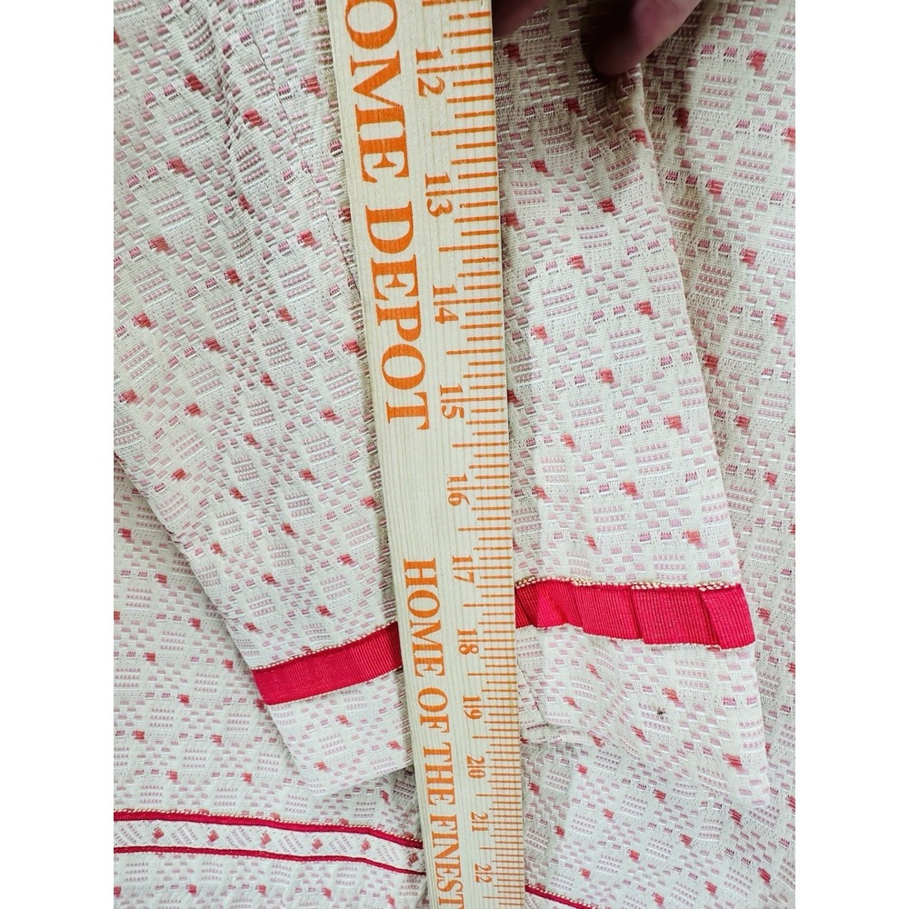 Nipon Boutique Skirt Suit 2-PC Set Cream Pink Tweed Sz 16 Career Office FF28 - Picture 5 of 16